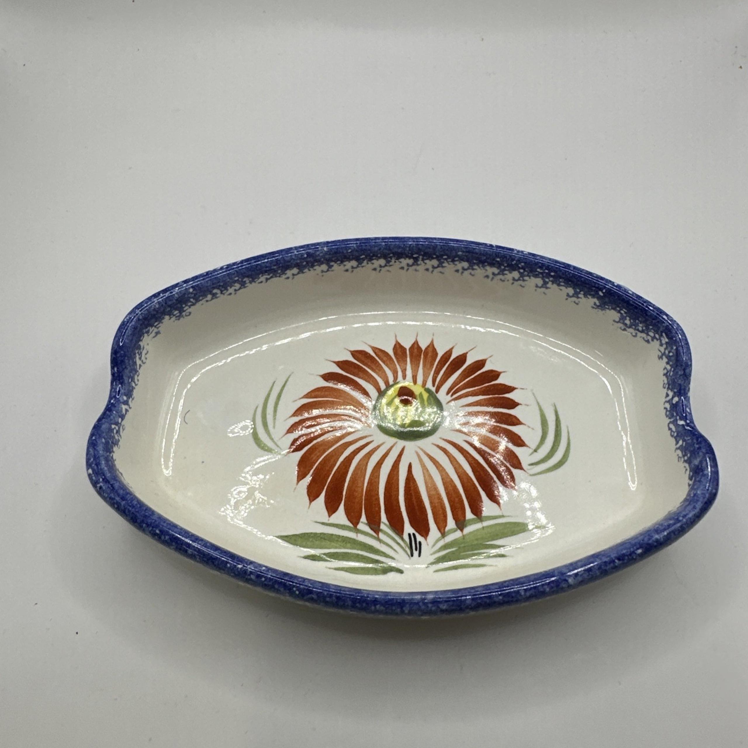Vintage Fleuri Royal Henriot Quimper France Dish Tray Plate. 2.5x4
