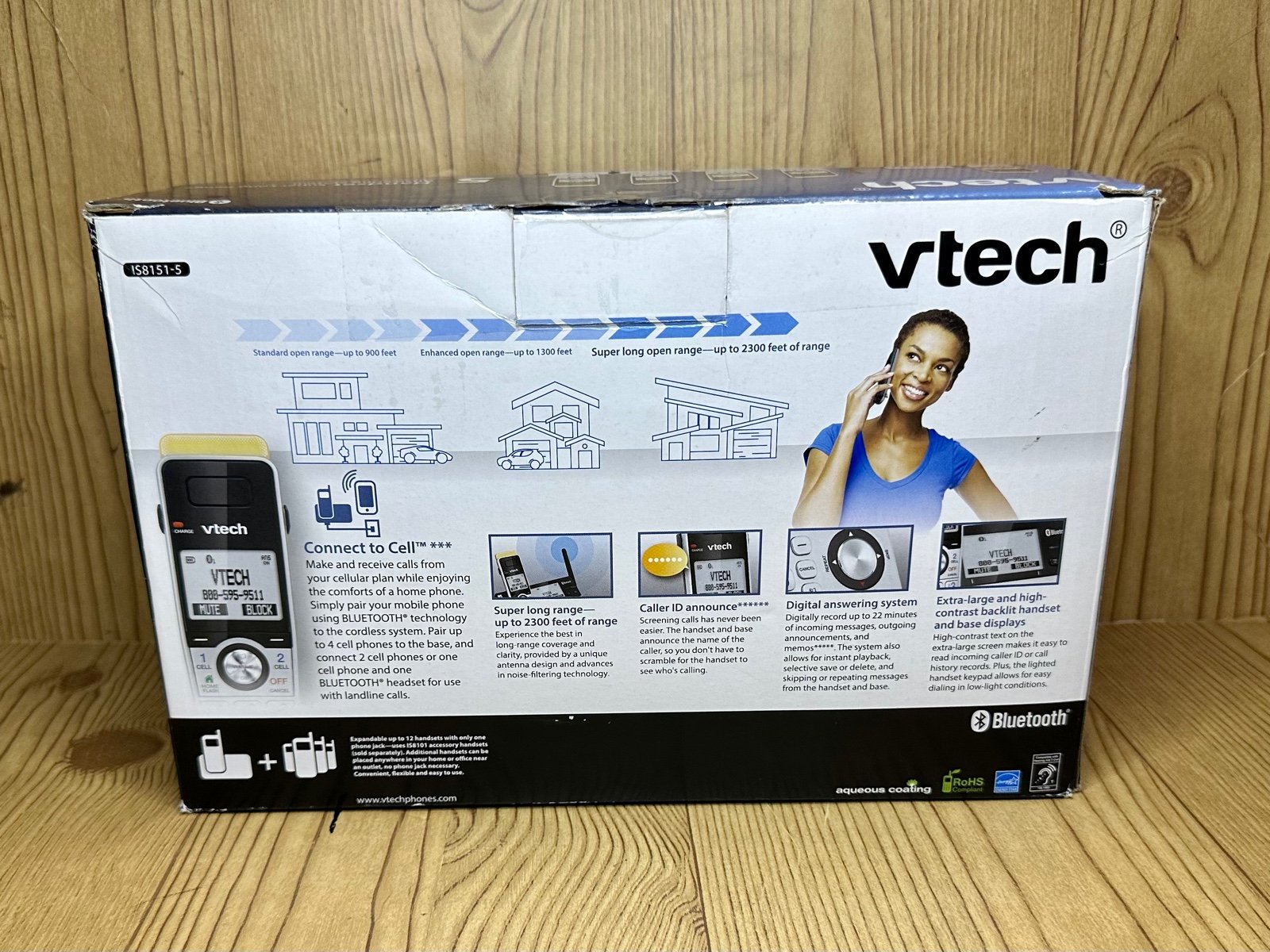 VTech IS8151-5 Super Long Range 5 Handset DECT 6.0 Cordless