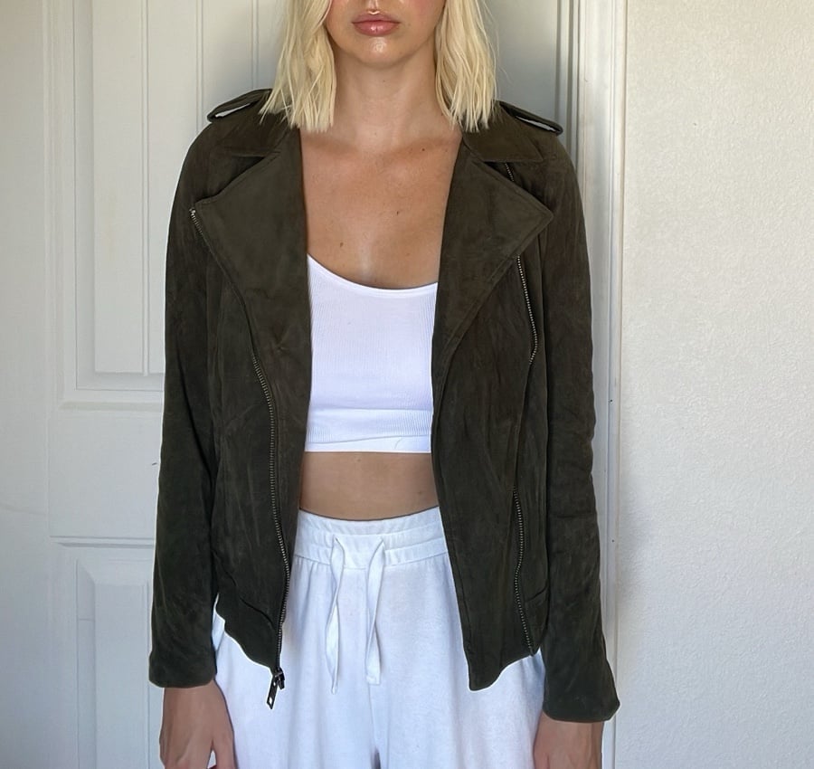 Who what wear suede utility jacket