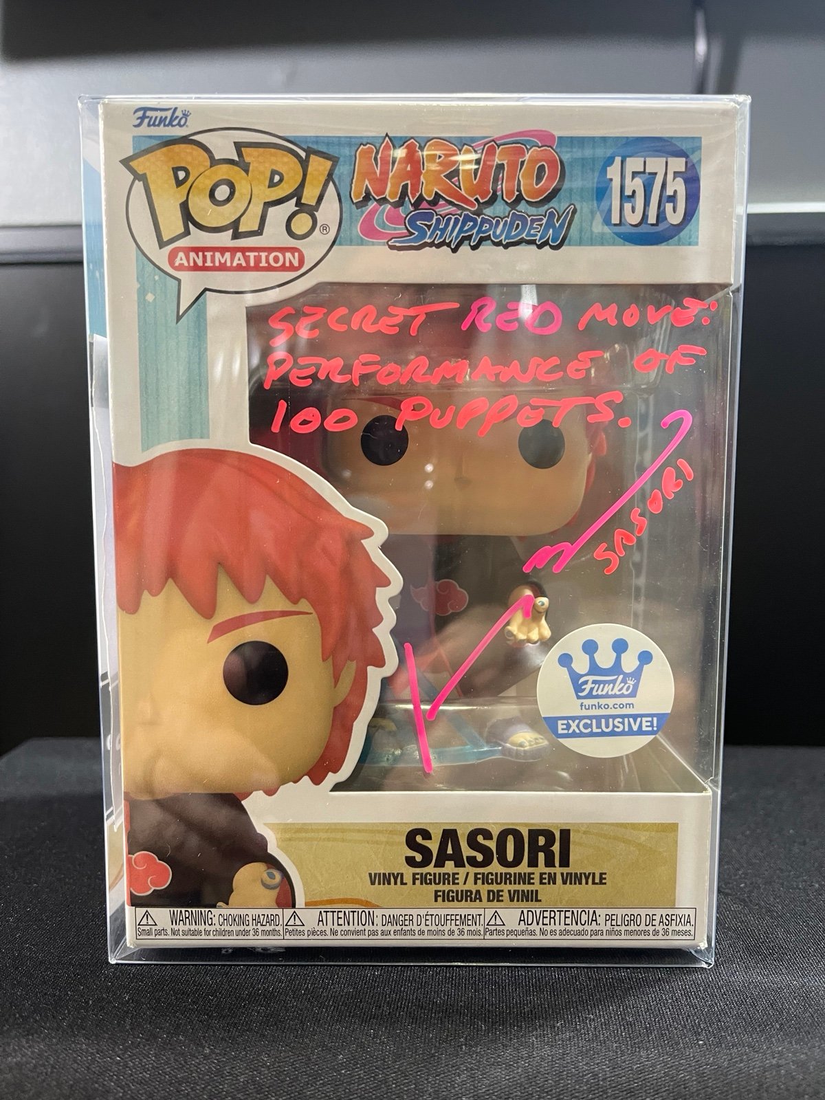 Sasori Funko Pop autographed by Johnny Yong Bosh!!! Funko shop exclusive !!!!
