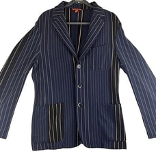 Barena Venezia Seersucker Cotton Xtra Long Men's Blazer Size 50
