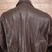 VINTAGE STUART McGUIRE BROWN REAL LEATHER FULL ZIP BOMBER JACKET MENS 2XL XXL