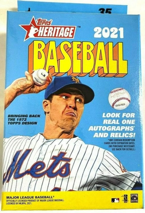 Lot of 6 2021 Topps MLB Heritage Baseball Trading Card Hanger