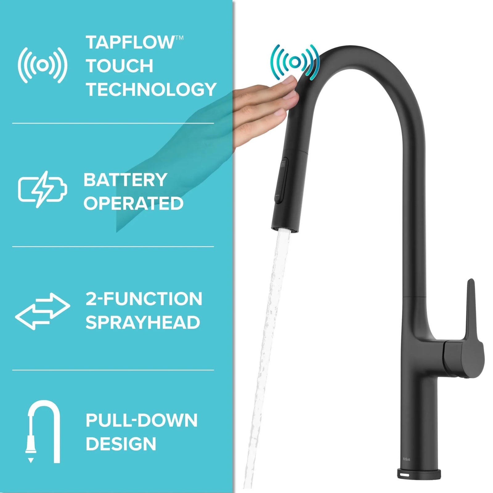 Kraus Kitchen faucet - touch activated