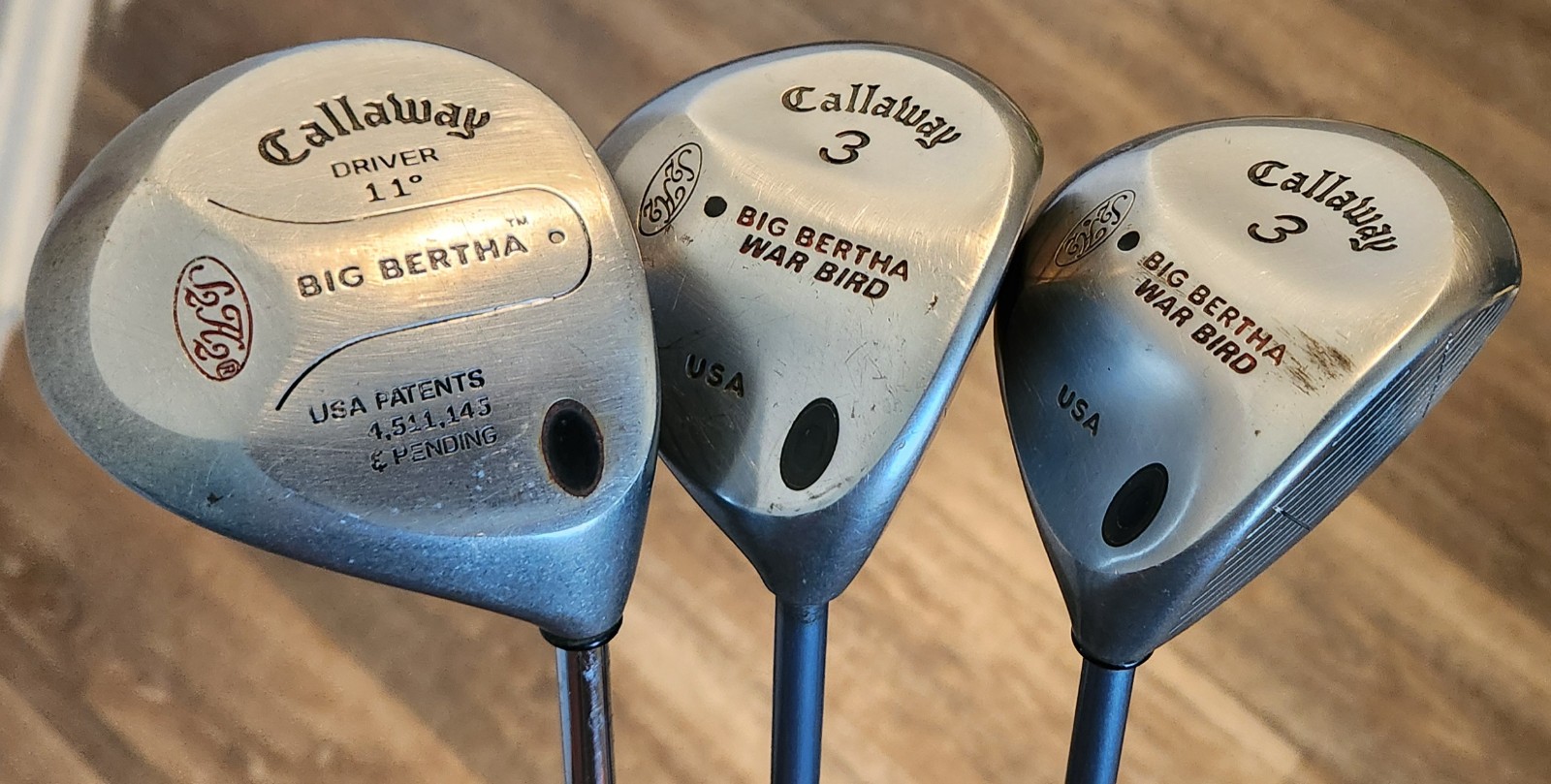 Callaway Big Bertha Driver & 3 woods (2)