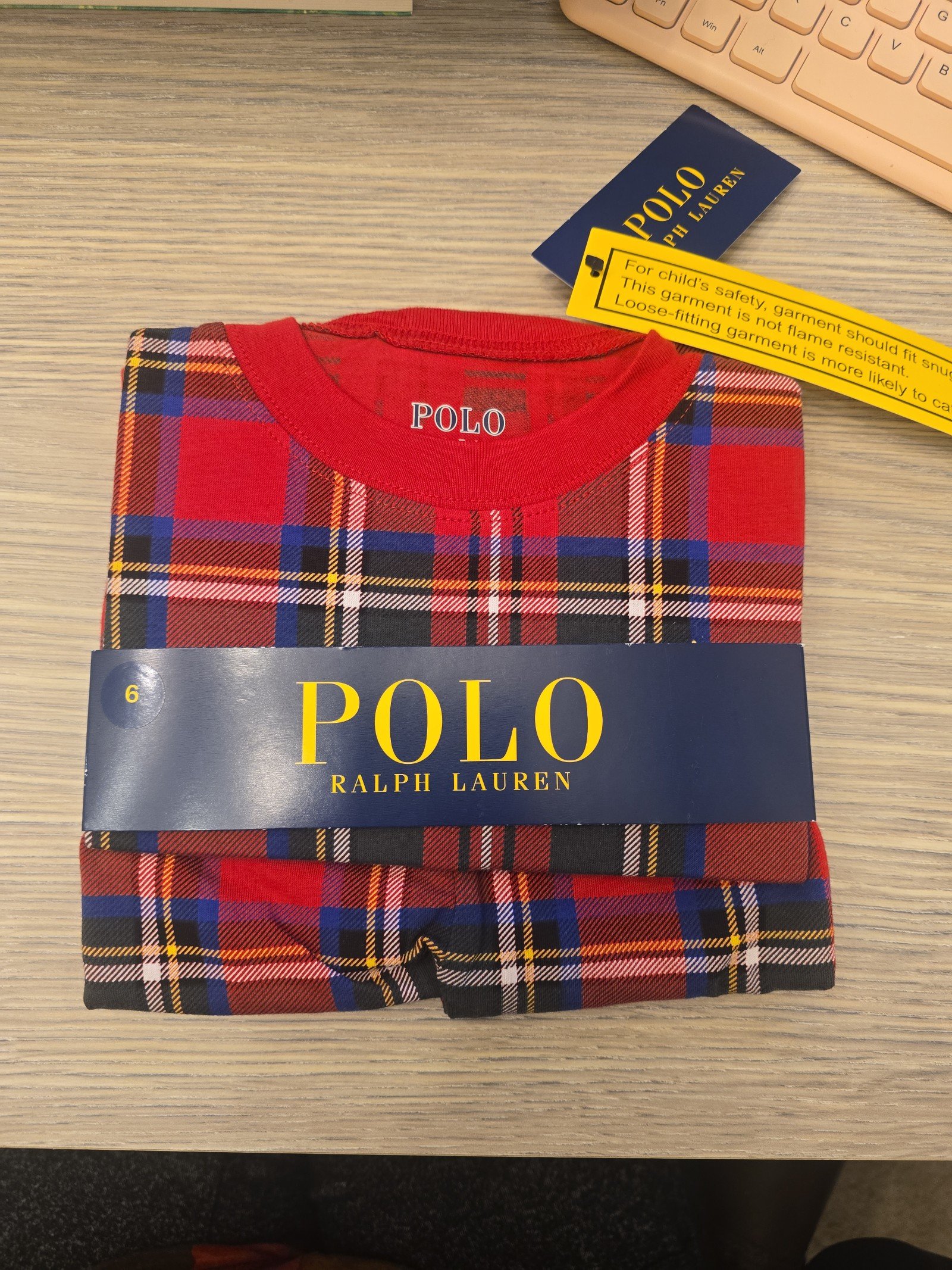 Polo ralph lauren boys pajama set size 6 New with tag