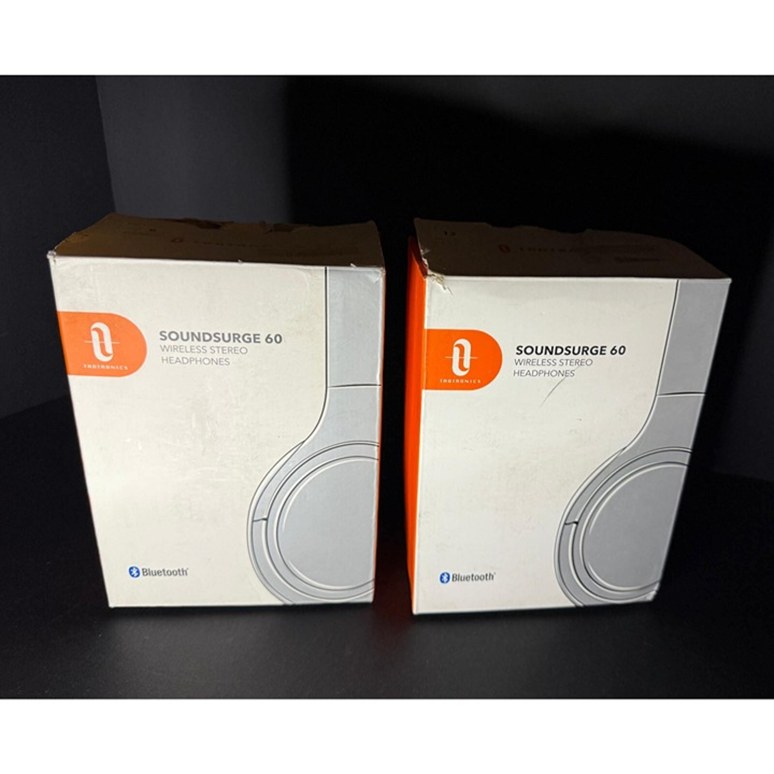 Lot of 2 TaoTronics Soundsurge 60 TT-BH060 Wireless Bluetooth Headphones