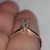 14k Yellow Gold Engagement Ring .23ct Sz 6 m8724a
