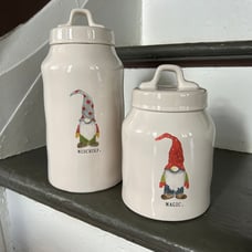 Rae Dunn MISCHIEF & MAGIC Gnome Canisters