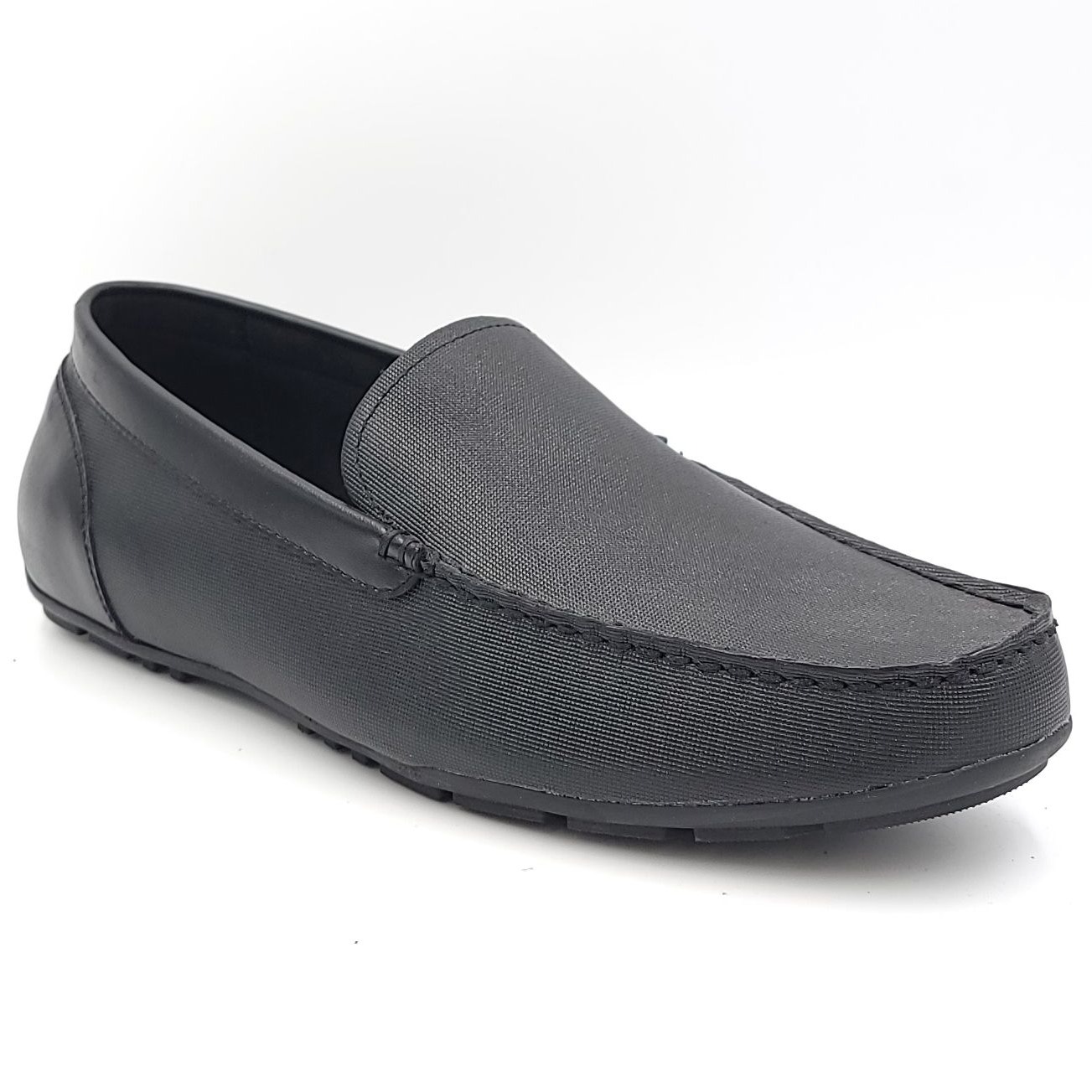 Alfani Men Flip On Driving Loafers Aldrich Size US 11M Black Textured