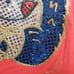 Vintage Shirt Sequin Monkey Gold Metallic Trim One Size Fits Most Poly Cotton