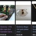 Vintage 1980's Unsigned GIVENCHY Carved Genuine Lapis Scarab Pierced