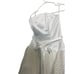 Gunne Sax White 80s Prom Dress Satin 5 / 6 Strapless Retro Jessica McClintock