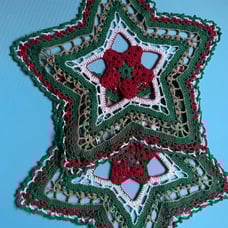 New handmade crochet pentacle table cover for Christmas gifts EC011