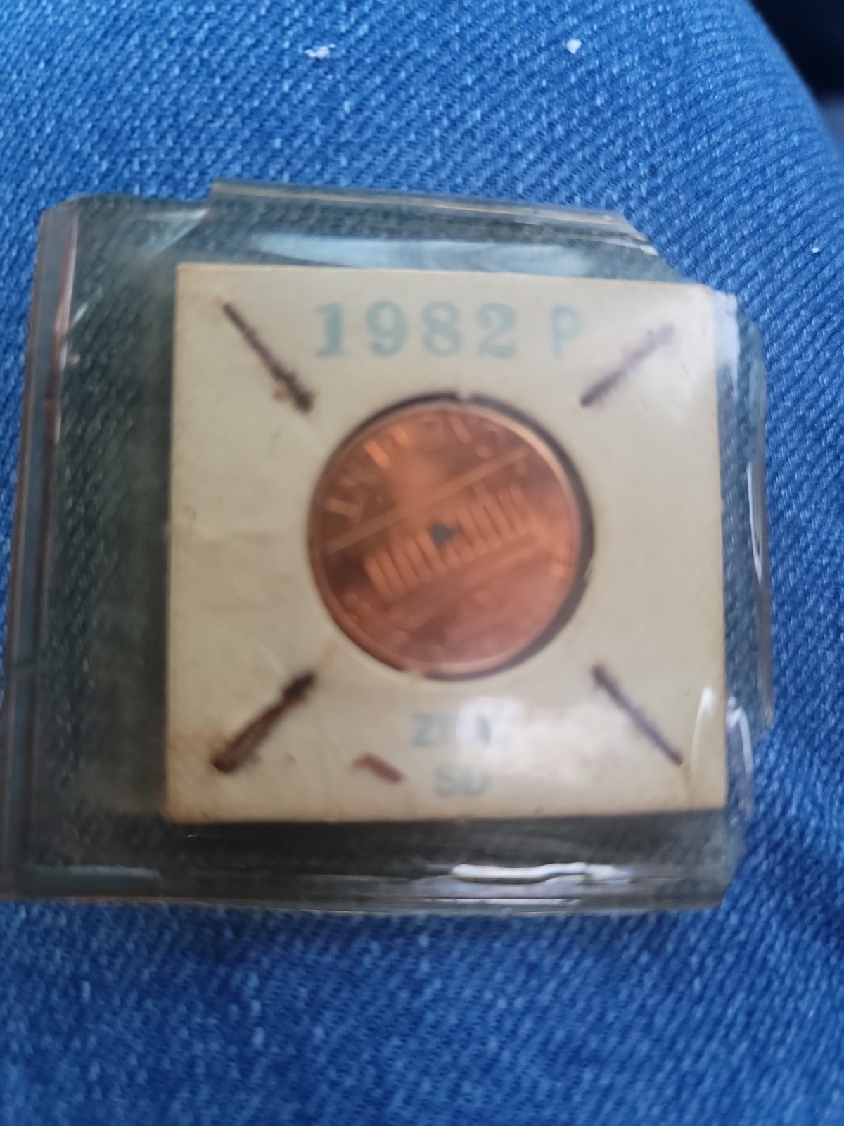 1982 small date error pennie
