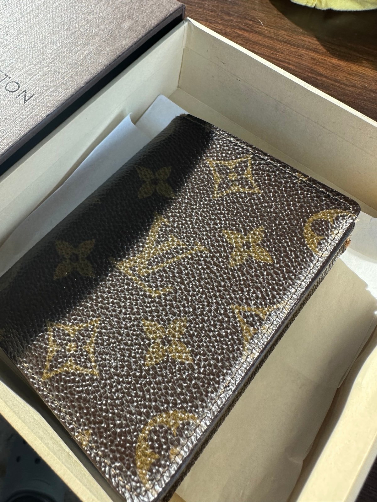 Used Louis Vuitton men’s triple-fold wallet