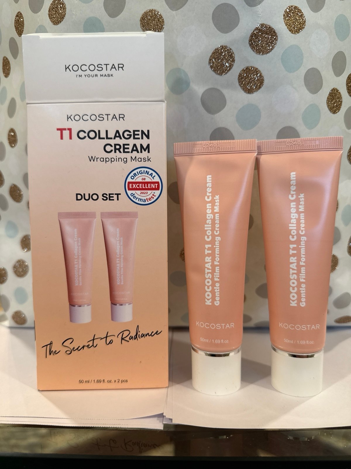 Kokostar T1 collagen cream wrapping mask duo