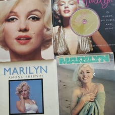 4 book lot of Marilyn Monroe Books with CD of 20 of her songs