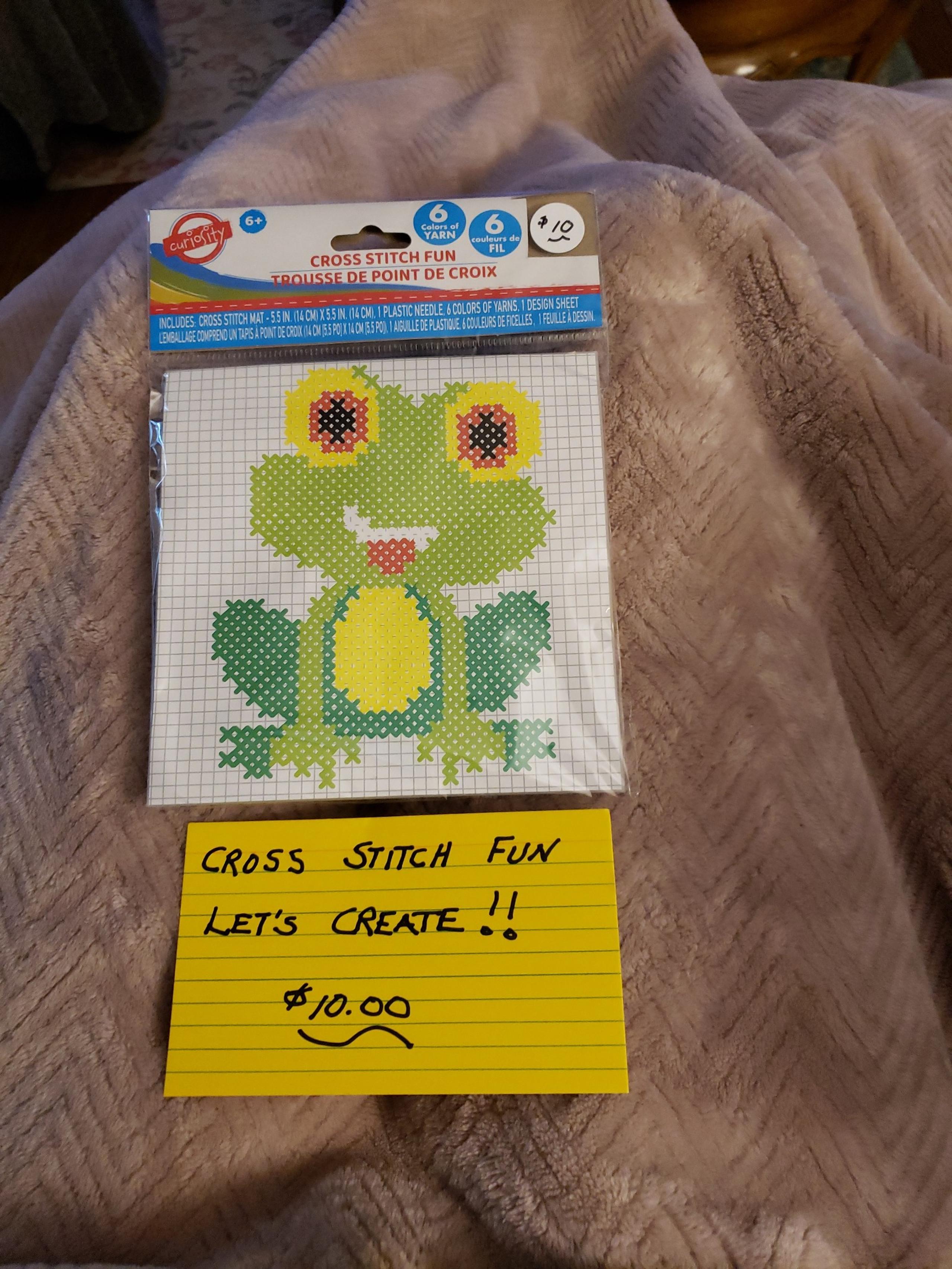 Cross Stitch Fun-Let's Create!!-$10.00