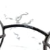 Technolite TLD520 LI Eyeglasses Round Oval silver Half Rim Frames 49-18-135