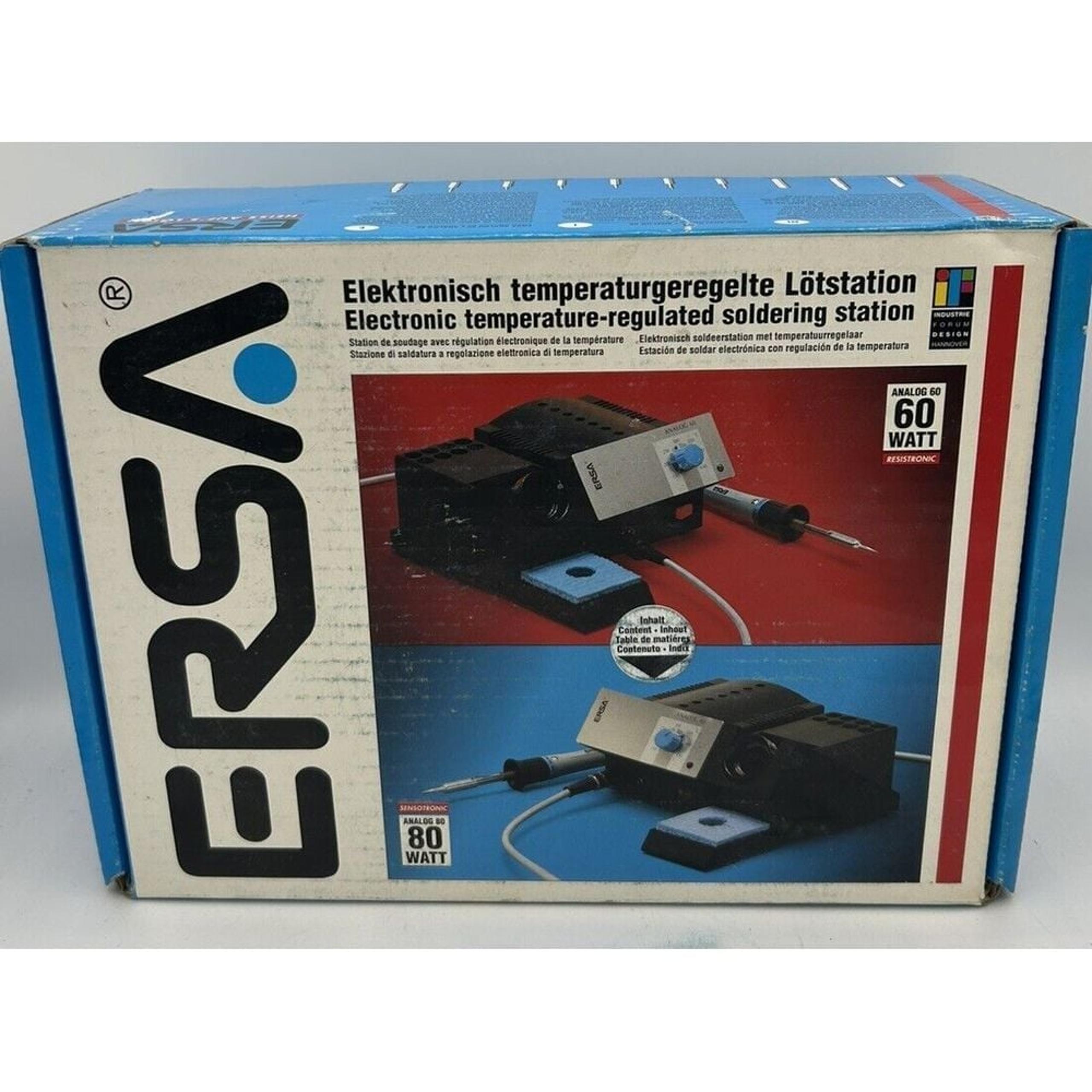 Ersa Analog 80 Electronic Temp Regulated Soldering Station 115 V 60Hz/24V NIB