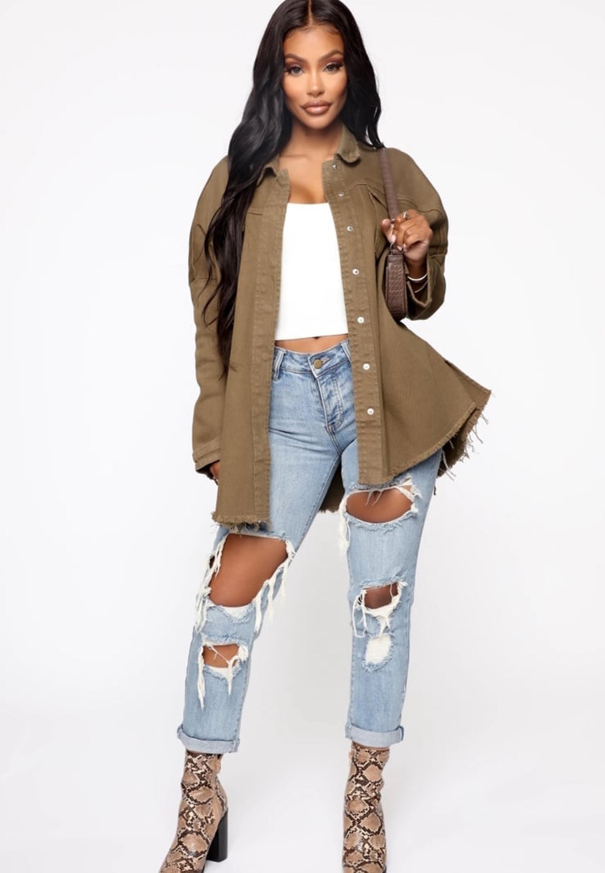 Womens New Fashion Nova So Over You Boyfriend Jeans - Light Blue Wash
