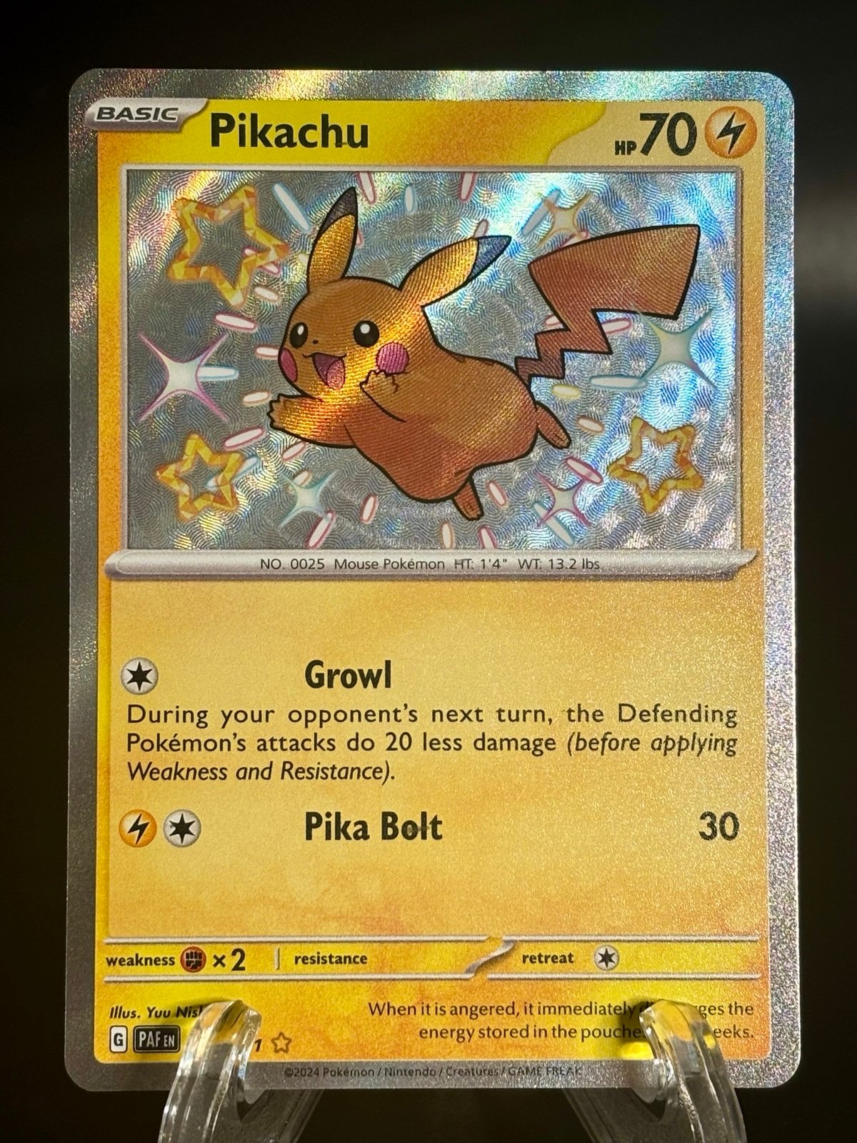 Pikachu - 131/091 Shinny Rare - Pokemon SV: Paldean Fates (PAF)