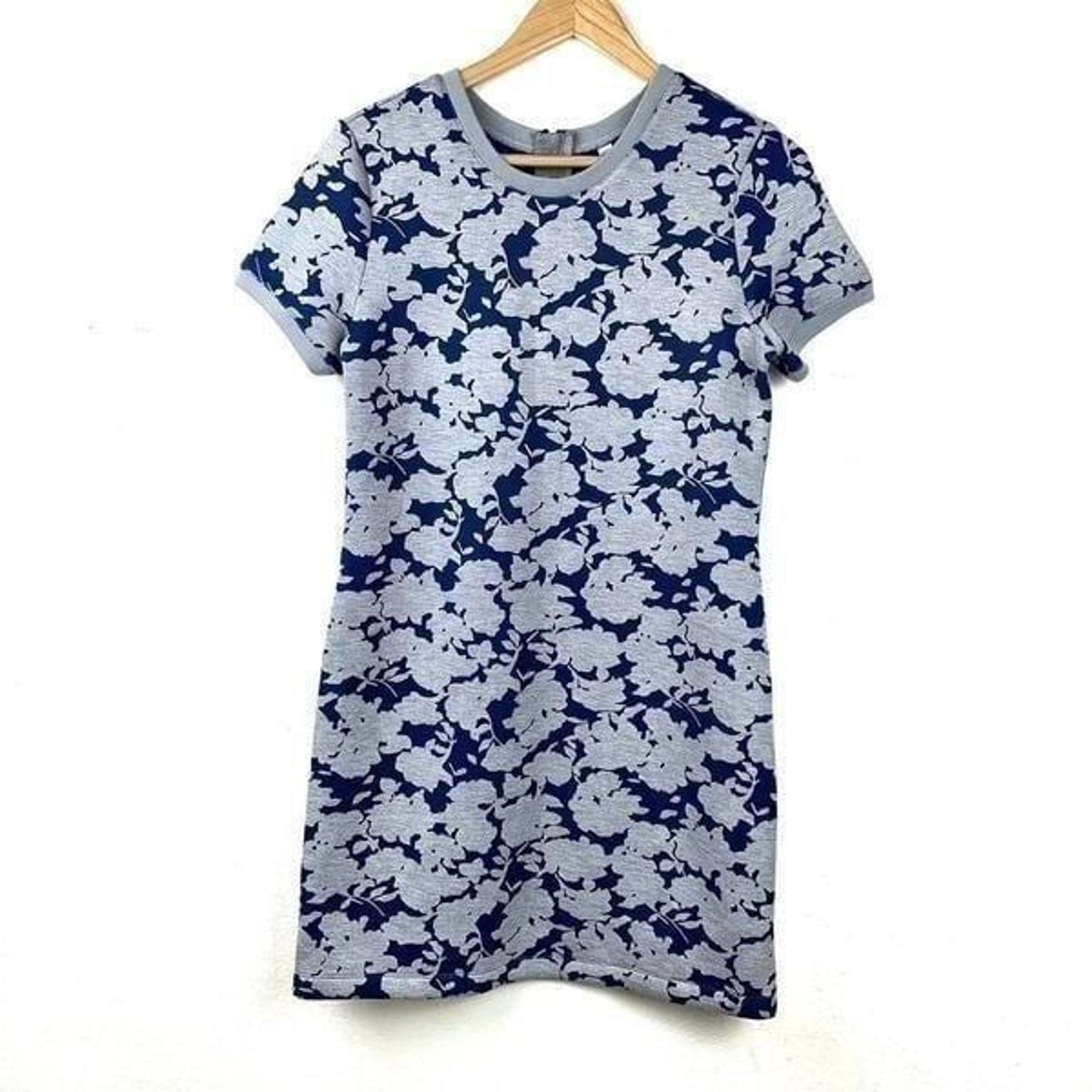 Rare Fabletics Blue and Grey Shift Dress Size Small