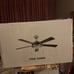 Lily Ann cabinets brushed nickel five bladed 52-in ceiling fan