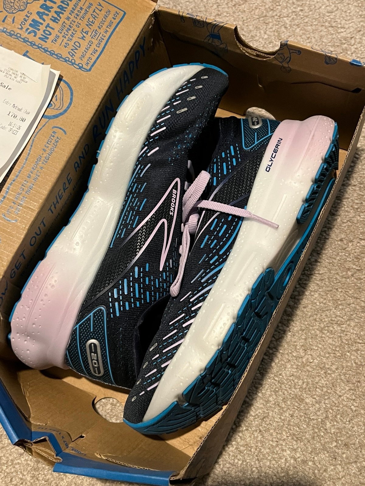 Brooks Glycerin Size 8 Wide Running Shoes