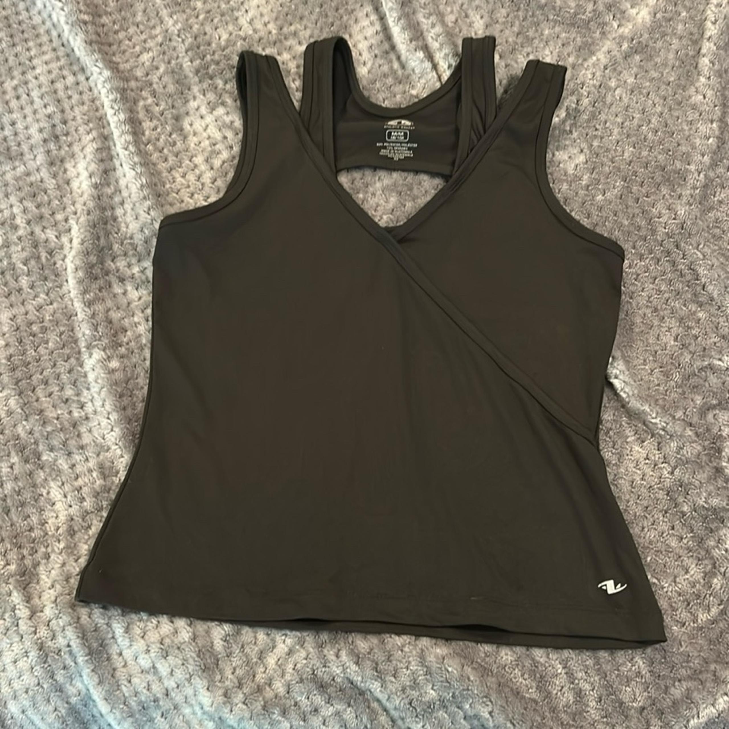 Great condition Athletic Works Black strappy Tank Top SzM