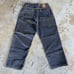 Vintage Y2K Fubu Dark Wash Baggy Cargo Denim Jeans 38x34 Skater Hip Hop Tupac