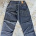 Vintage Y2K Fubu Dark Wash Baggy Cargo Denim Jeans 38x34 Skater Hip Hop Tupac