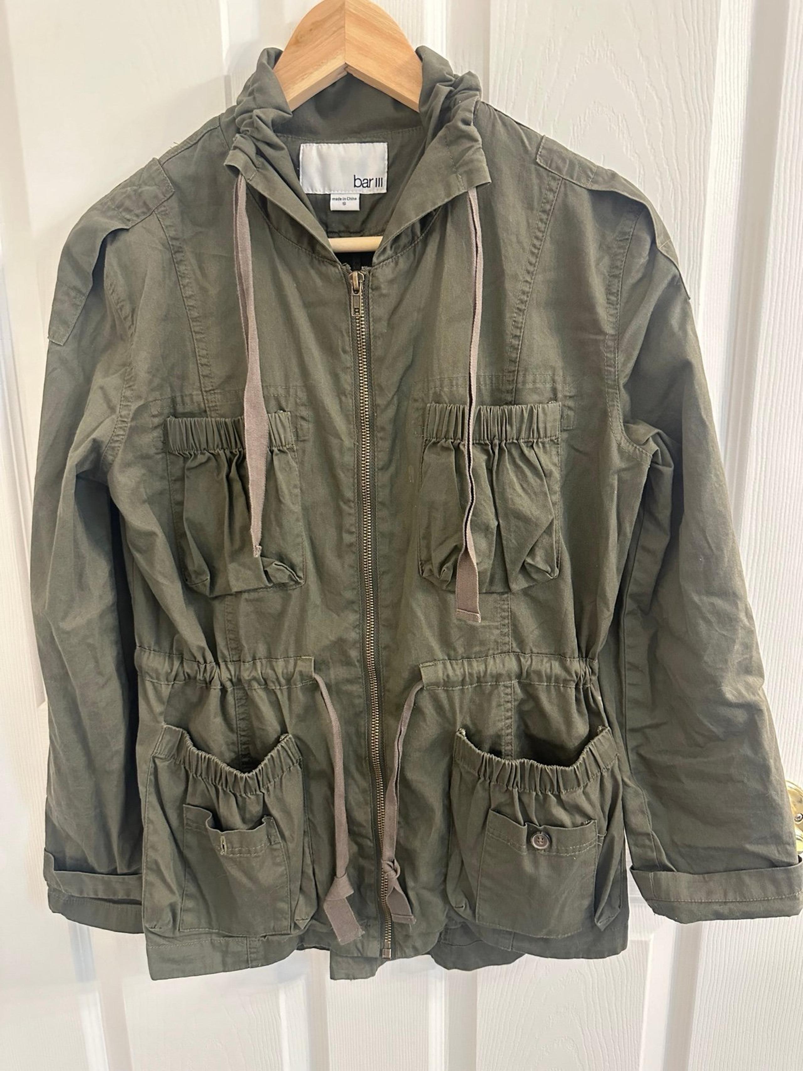 Bar III utility jacket womens small