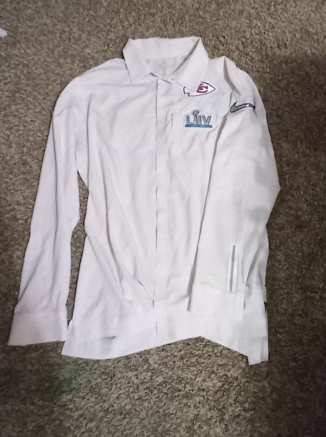 Nike Kansas City Chiefs Dri-Fit Sideline Super Bowl LIV Long-Sleeve Size XL Me