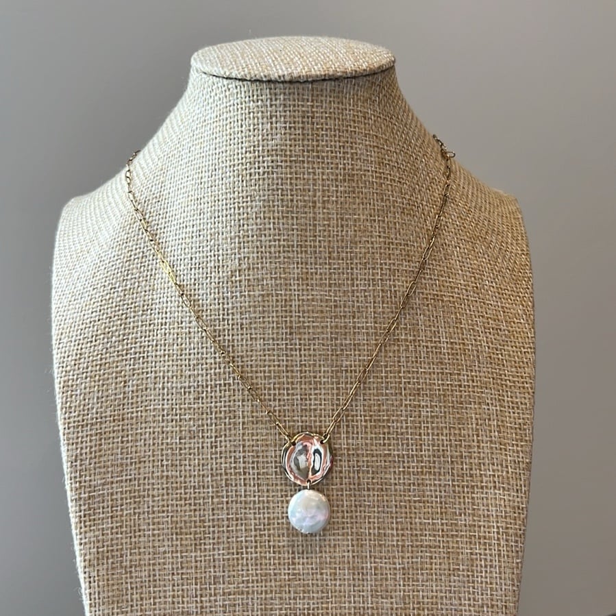 Chan Luu Tiered Keshi Pearl Necklace NWT