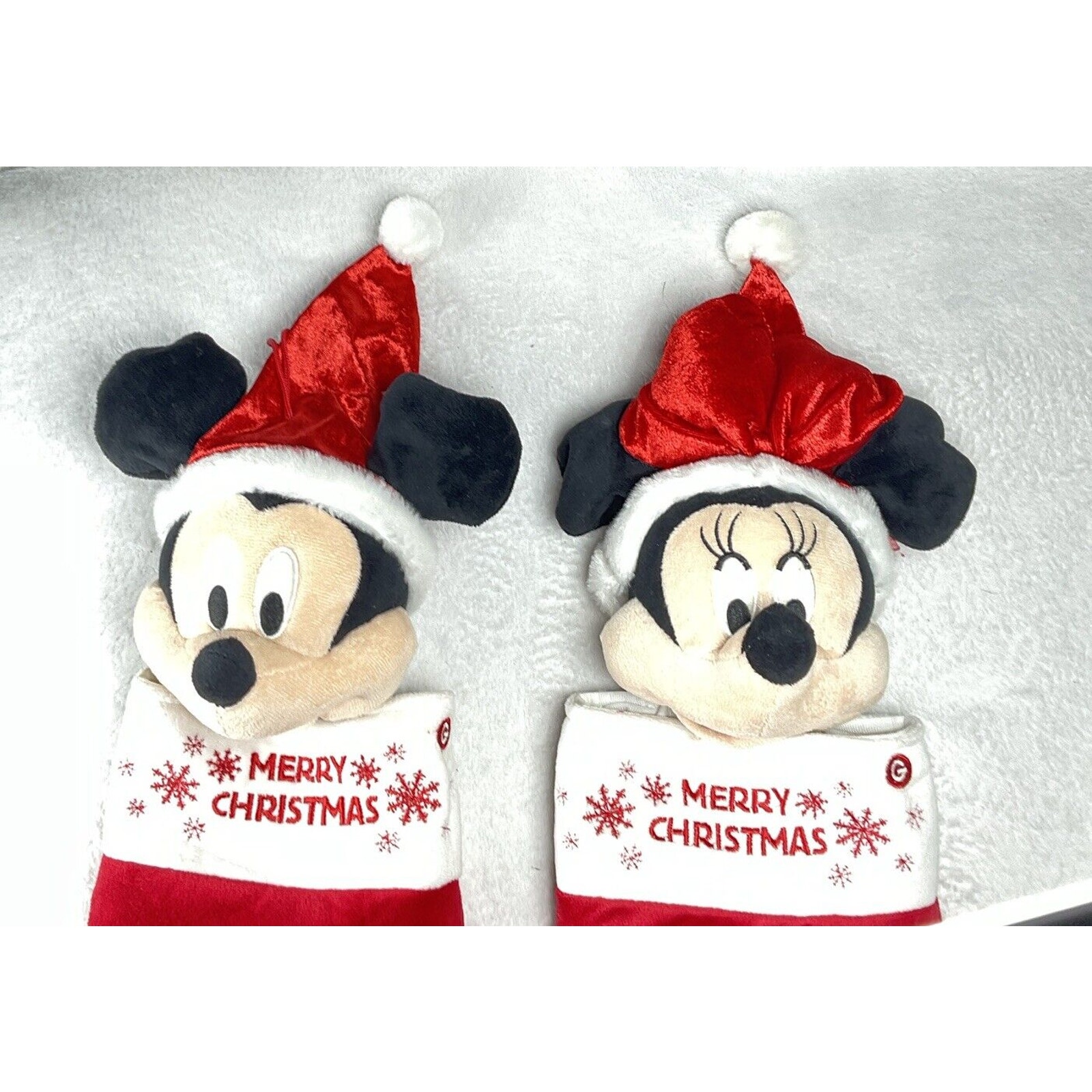 Dancing & Singing Walt Disney World Christmas Stocking Minnie & Mickey Mouse VTG