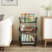 Fruit Basket for Kitchen 3 Tier Stackable Vegetable Storage Cart Basket w/Wheels