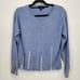 VTG. Icelandic Design Blue Silk Blend Embellished Knit Sweater Women's M