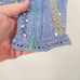 VTG. Icelandic Design Blue Silk Blend Embellished Knit Sweater Women's M