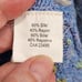 VTG. Icelandic Design Blue Silk Blend Embellished Knit Sweater Women's M