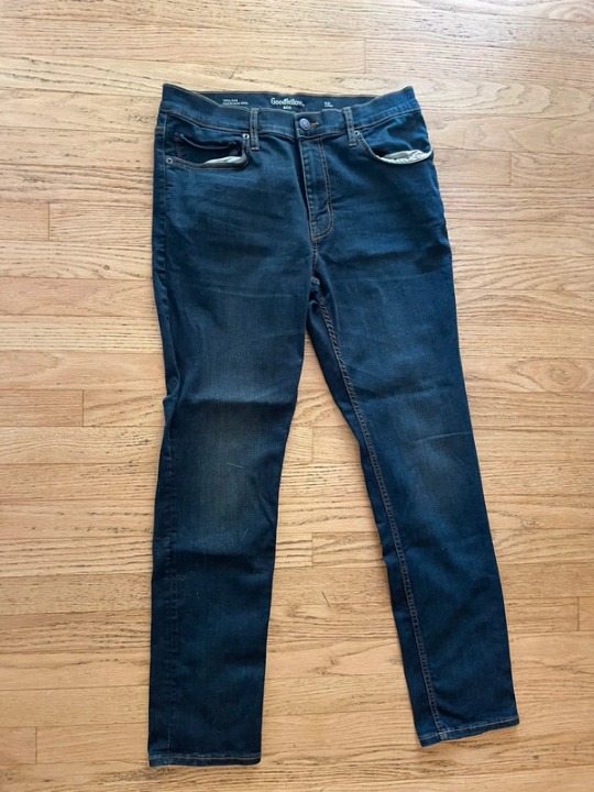 Slim straight jeans
