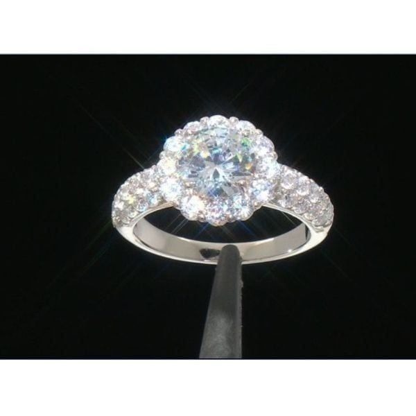 NEW~4.25 Ct. Sim Diamond Cluster Halo Design Bridal/Engagement Ring Sz 8