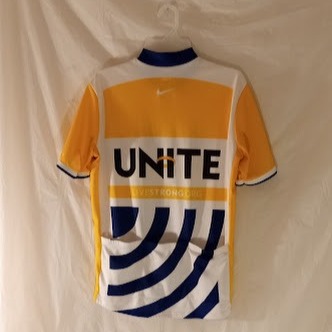 Vintage Nike Live Strong UNITE Bike Cycling Yellow Jersey Shirt Size L