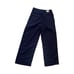 NWT GAP Pleated LINEN Wide Leg BOHO 90's Trouser Navy Blue Pants Sz 8 Workwear
