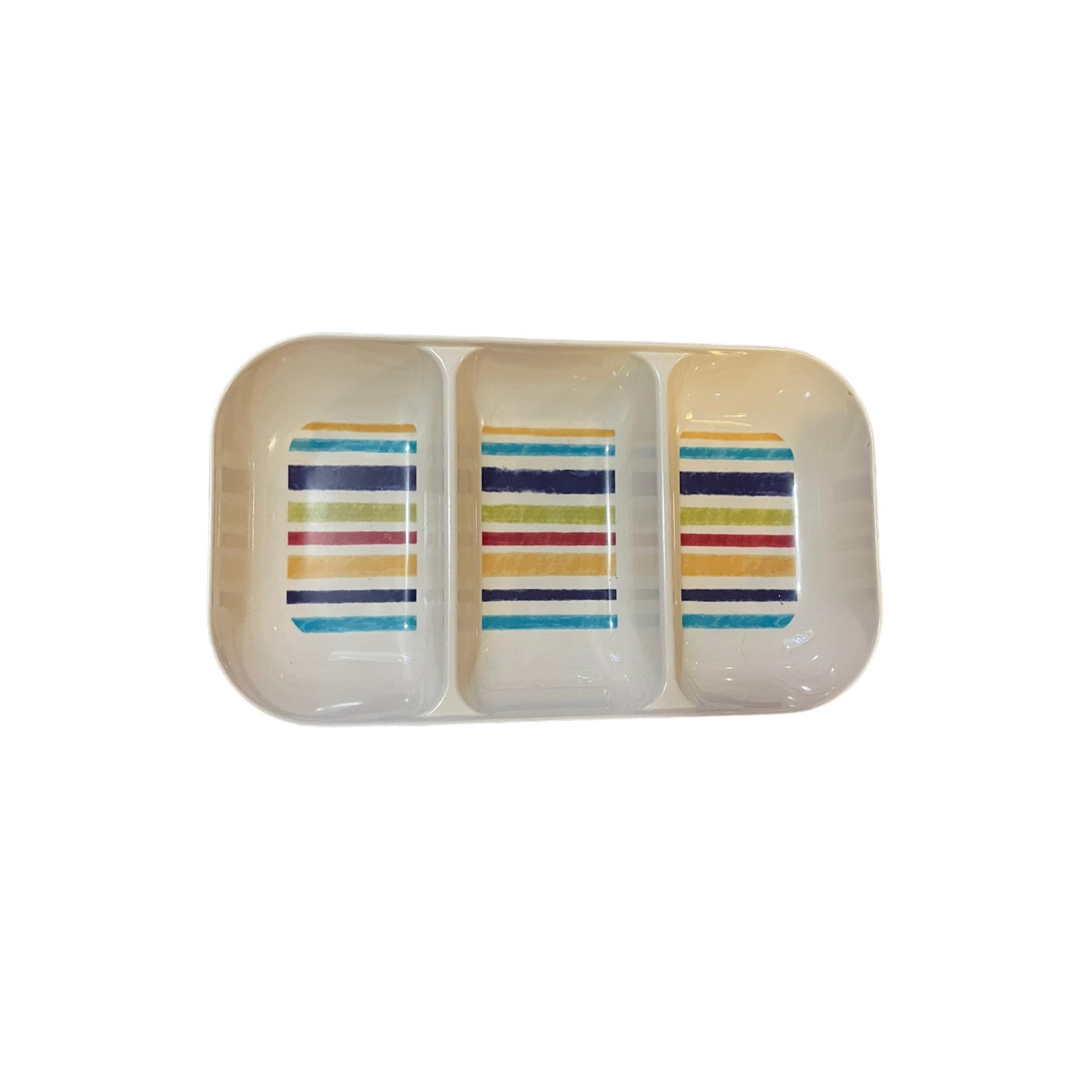 Better Homes & Garden Large 3 Divided Serving Tray Multicolor