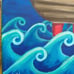 Original acrylic mermaid drama painting