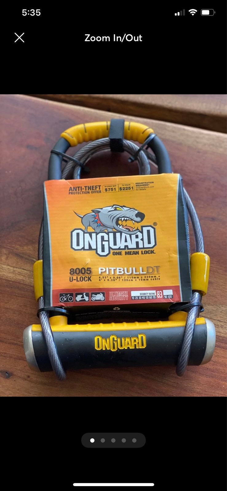 ONGUARD BIKE LOCK