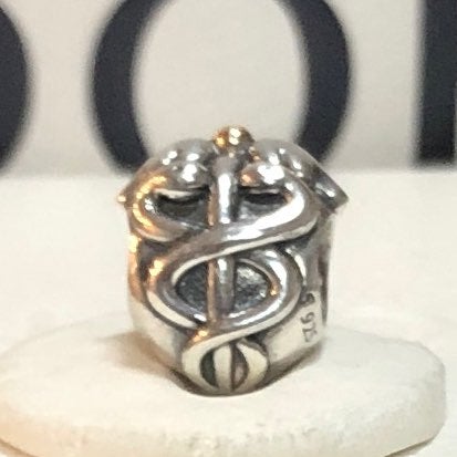 Pandora Cadeceus Medical Charm w/ 14k