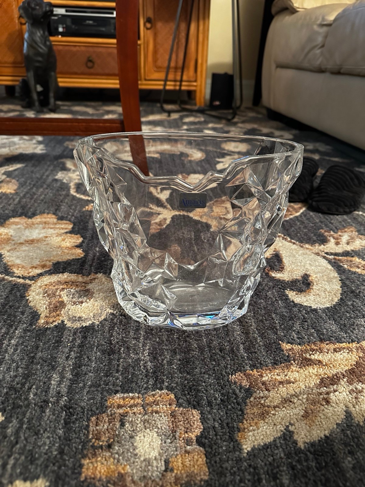 amaris Portmeirion Sculpture Glass Vase
